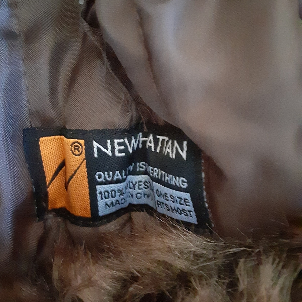 Orange Trooper Trapper Faux Fur Winter Hat - Picture 3 of 7
